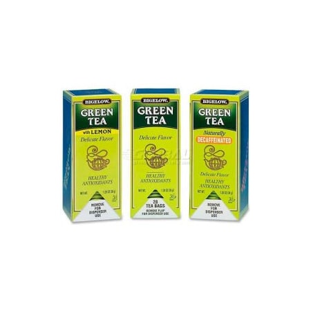 Bigelow Tea Co Bigelow Green Tea Bags, Assorted, Single Cup Bags, 168/Carton BTC10578